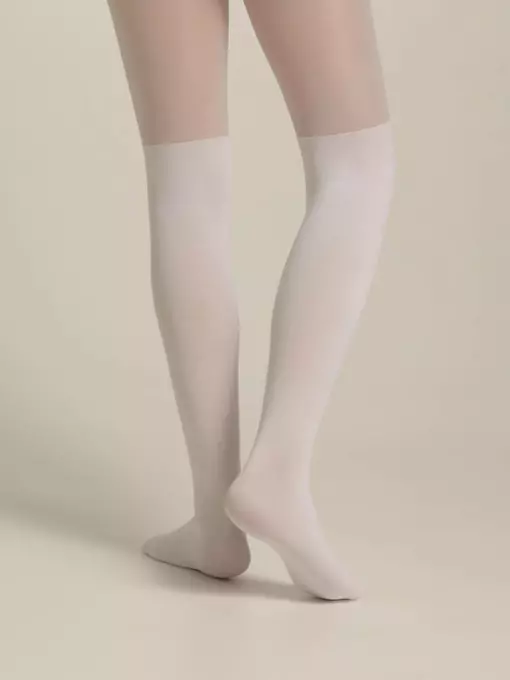 Колготки детские из микрофибры с имитацией гольфинов lolita bianco, 22С-3СП, 104-110, CONTE ELEGANT,  - 2