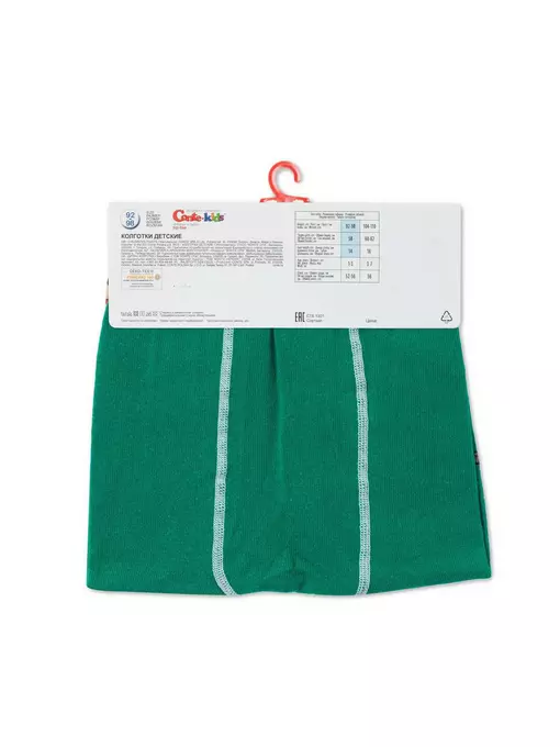 Новогодние детские колготки conte-kids "deer" 589 зеленый, 21С-31СП, 62-74 (12), CONTE-KIDS,  - 7