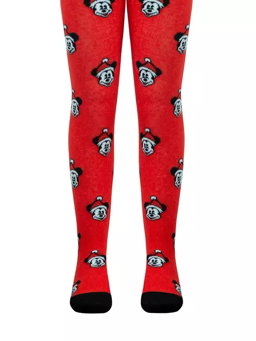 Новогодние детские колготки new year disney 585 красный, 21С-31СПМ, 62-74 (12), CONTE-KIDS,  - 5