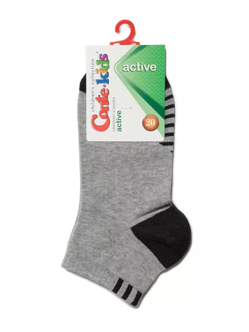 Носки детские active (короткие) 509 серый, 13С-34СП, 20, CONTE-KIDS,  - 2