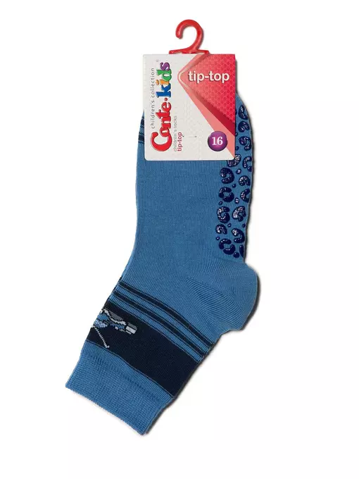 Носки детские conte-kids tip-top (антискользящие) 161 темно-голубой, 7С-54СП, 16, CONTE-KIDS,  - 3