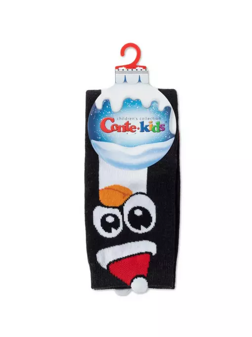 Новогодние детские носки new year 650 черный, 21С-63СП, 16-18, CONTE-KIDS,  - 4