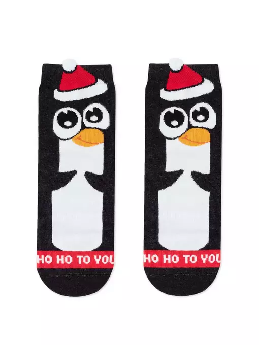 Новогодние детские носки new year 650 черный, 21С-63СП, 16-18, CONTE-KIDS,  - 2