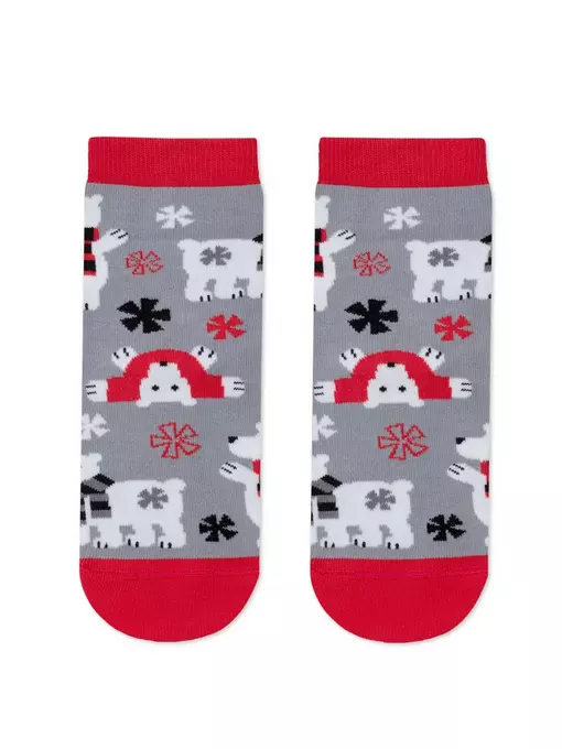 Новогодние детские носки new year 647 серый, 21С-67СП, 20-22, CONTE-KIDS,  - 2