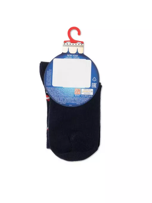 Новогодние детские носки conte-kids new year 653 темно-синий, 21С-67СП, 20-22, CONTE-KIDS,  - 4