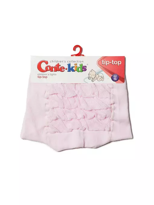Хлопковые детские колготки tip-top с воланами и люрексом 542 cветло-розовый, 19С-115СП, 80-86 (14), CONTE-KIDS,  - 2