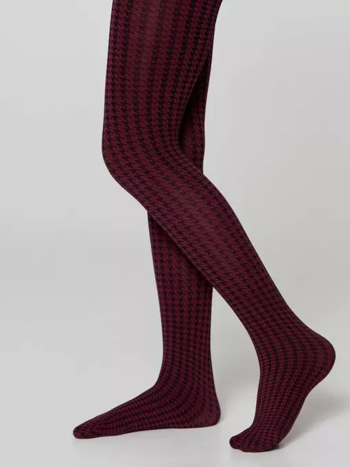 Плотные детские эластичные колготки olivia bordo, 20С-109СП, 104-110, CONTE ELEGANT,  - 3