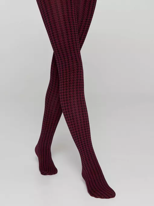 Плотные детские эластичные колготки olivia bordo, 20С-109СП, 104-110, CONTE ELEGANT,  - 4