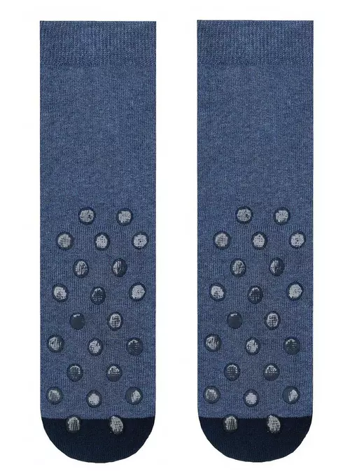 Носки детские веселые ножки (махровые, антискользящие) 291 джинс, 17С-45СП, 20, CONTE-KIDS,  - 4