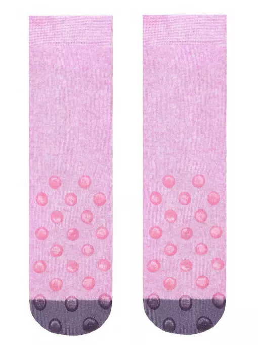 Носки детские веселые ножки (махровые, антискользящие) 292 cветло-розовый, 17С-45СП, 18, CONTE-KIDS,  - 4