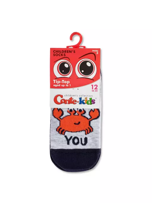 Носки детские tip-top (3 пары) 730 ассорти, 5С-11СП, 14, CONTE-KIDS,  - 5