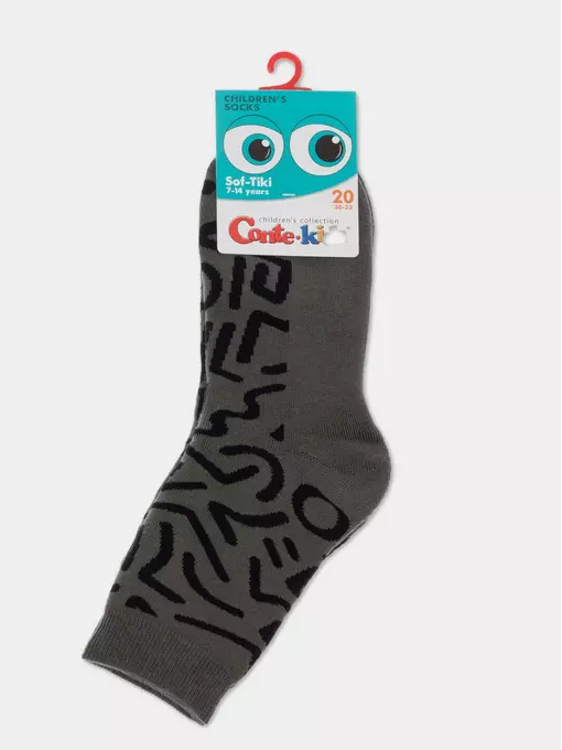 Носки детские махровые sof-tiki "hieroglyphs" 594 хаки, 21С-13СП, 20, CONTE-KIDS,  - 3