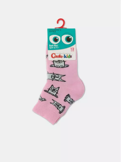 Носки детские махровые sof-tiki "cats" 599 cветло-розовый, 21С-13/1СП, 14, CONTE-KIDS,  - 3