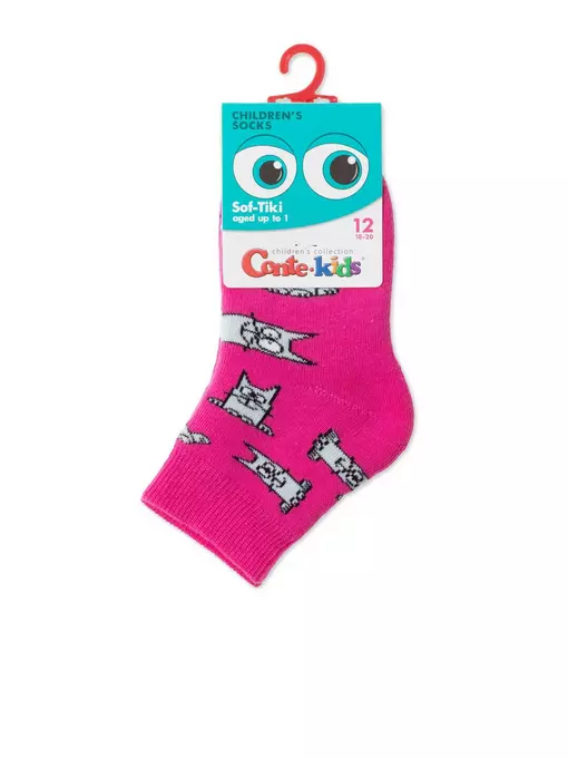 Носки детские махровые sof-tiki "cats" 599 малиновый, 21С-13/1СП, 12, CONTE-KIDS,  - 2