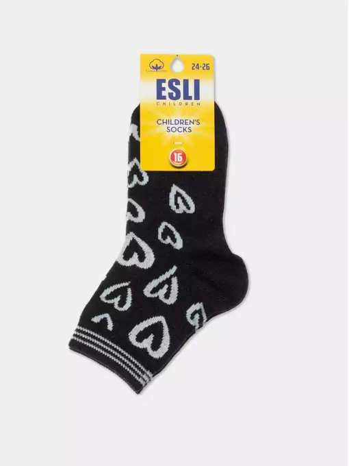 Носки детские esli с рисунками "heart" 689 черный, 21С-90СПE, 16, ESLI,  - 3