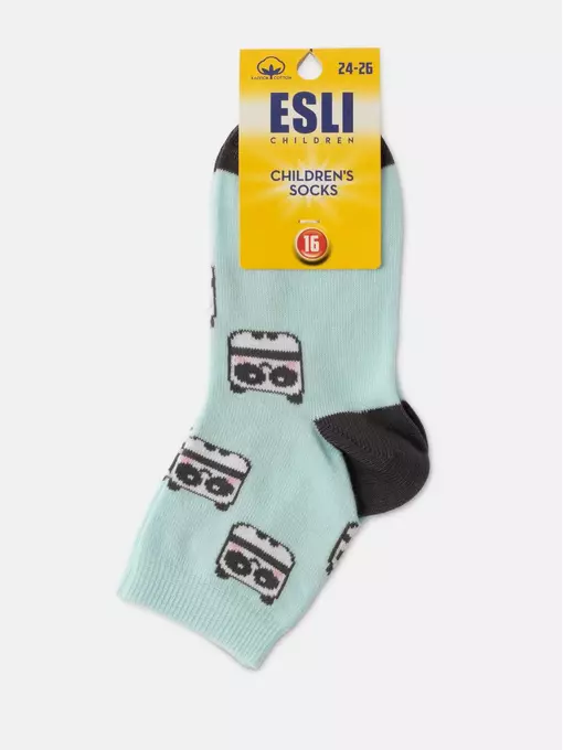Носки детские esli с рисунками "owl" 645 бледно-бирюзовый, 21С-90СПE, 16, ESLI,  - 3