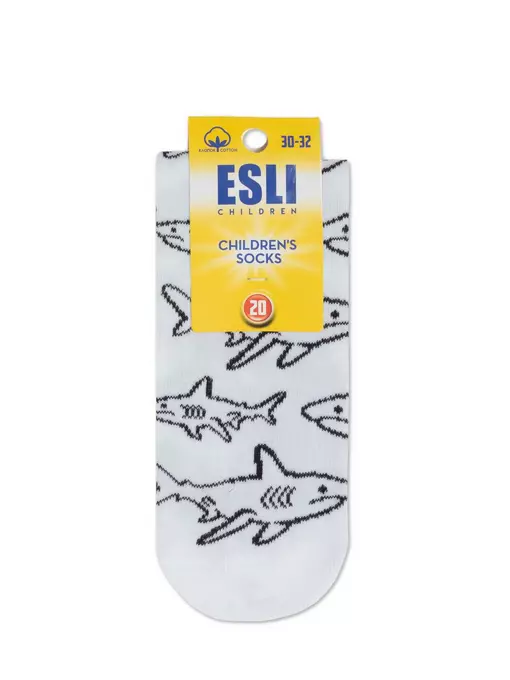 Носки детские esli с рисунками "shark" 639 белый, 21С-90СПE, 20, ESLI,  - 2
