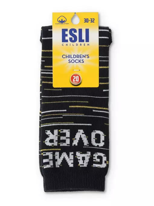 Носки детские esli с рисунками "game over" 690 темно-синий, 21С-90СПE, 20, ESLI,  - 2