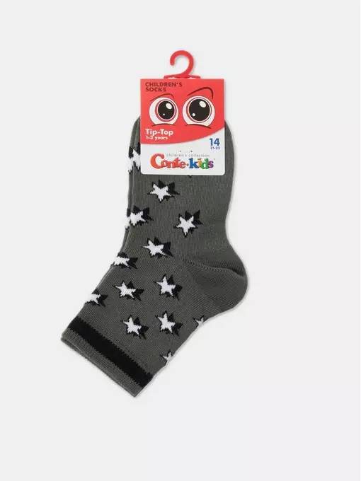 Хлопковые детские носки tip-top 557 хаки, 5С-11СП, 14, CONTE-KIDS,  - 2