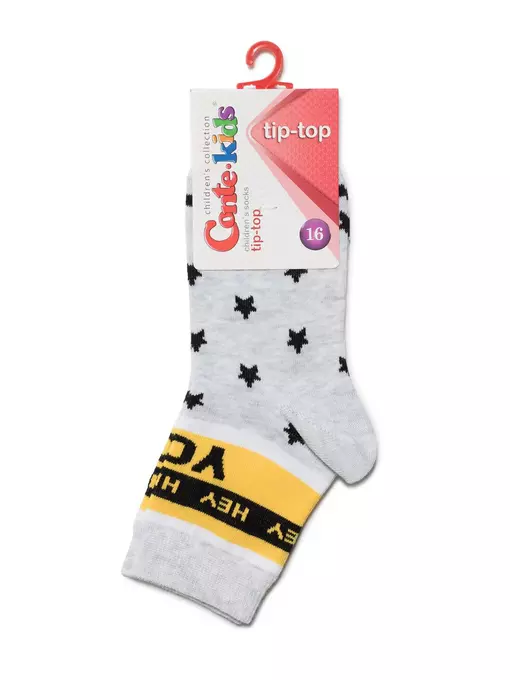 Хлопковые детские носки tip-top с рисунками 501 светло-серый, 5С-11СП, 18, CONTE-KIDS,  - 2