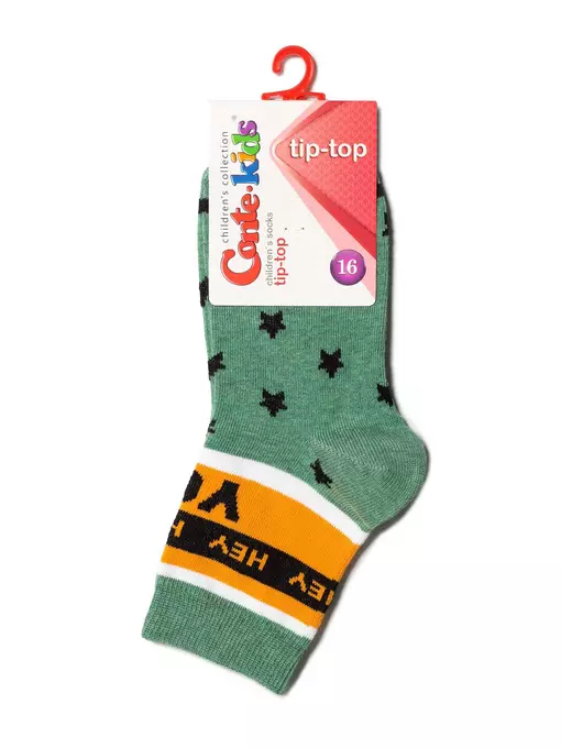 Хлопковые детские носки tip-top с рисунками 501 хаки, 5С-11СП, 16, CONTE-KIDS,  - 2