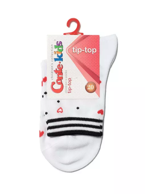 Хлопковые детские носки tip-top с рисунками 499 белый, 5С-11СП, 20, CONTE-KIDS,  - 2