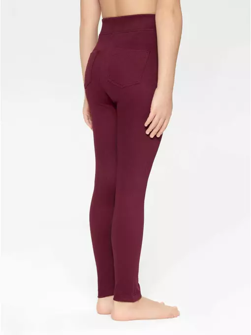 Экстрамягкие джеггинсы для школы prime new bordo, 19С-926ДТСП, 140,146-76, CONTE ELEGANT,  - 2