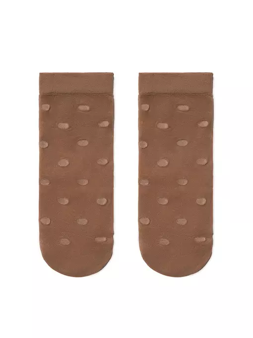 Носки женские в горошек fantasy 16с-124сп bronz, 16С-124СП, 36-39 (23-25), CONTE ELEGANT,  - 2