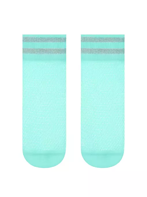 Носки женские conte fantasy (короткие, люрекс)  132 turquoise, 17С-122СП, 36-39 (23-25), CONTE ELEGANT,  - 2