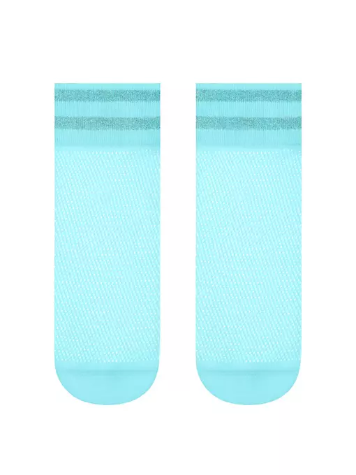 Носки женские conte fantasy (короткие, люрекс)  132 light blue, 17С-122СП, 36-39 (23-25), CONTE ELEGANT,  - 2