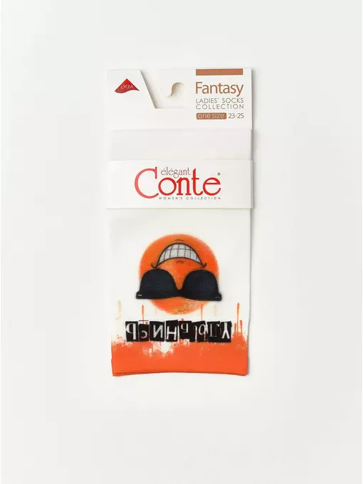 Носки женские conte fantasy с ярким принтом 247 mix, 18С-76СП, 36-39 (23-25), CONTE ELEGANT,  - 5