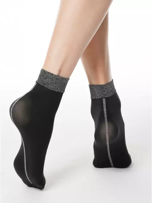 Носки женские conte fantasy (люрекс) 16с-125сп nero, 16С-125СП, 36-39 (23-25), CONTE ELEGANT,  - 2