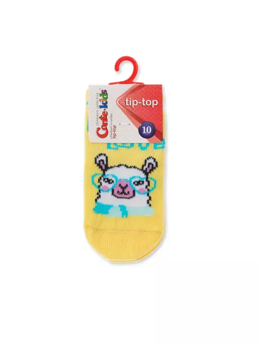 Антискользящие детские носки tip-top с рисунком «лама» 470 св.желтый, 7С-54СП, 10, CONTE-KIDS,  - 2