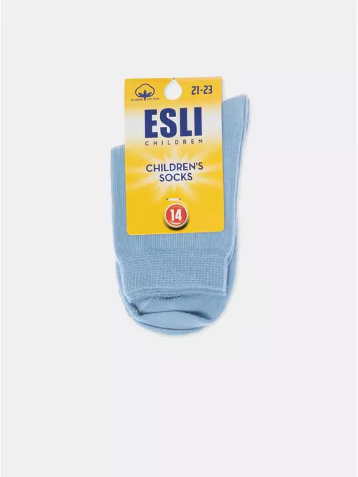 Носки детские (однотонные) esli 000 голубой, 19С-142СПЕ, 14, ESLI,  - 3
