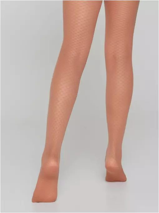 Эластичные детские колготки с ажурным рисунком emily natural, 20С-112СП, 116-122, CONTE ELEGANT,  - 3