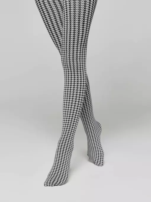 Плотные детские эластичные колготки olivia grey-bianco, 20С-109СП, 116-122, CONTE ELEGANT,  - 3