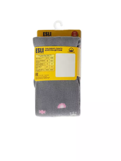 Колготки детские esli 590 серый, 21С-72СПЕ, 80-86 (14), ESLI,  - 3