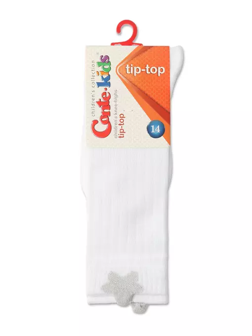 Хлопковые гольфы tip-top с сияющим пикотом 047 белый, 19С-184СП, 12, CONTE-KIDS,  - 2
