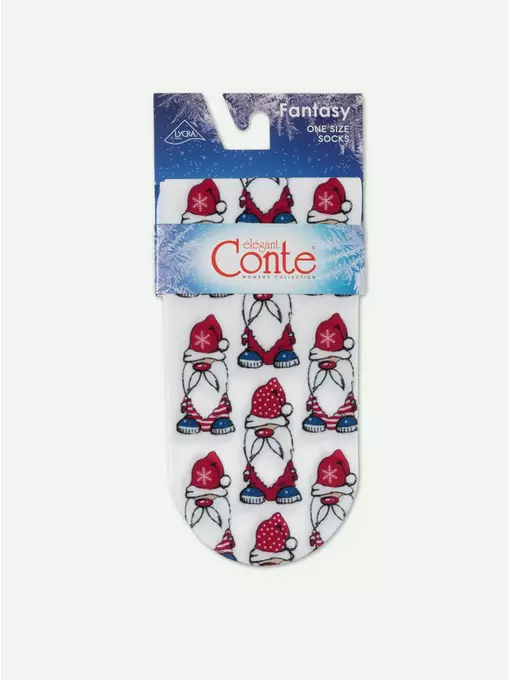 Носки женские с новогодними рисунками conte fantasy 70 130, 17С-34СП, 36-39 (23-25), CONTE ELEGANT,  - 4