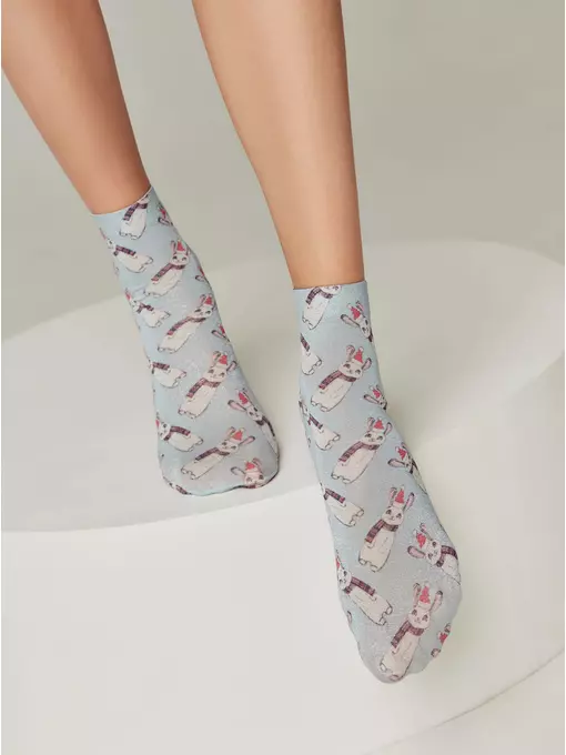 Женские новогодние носки fantasy new year 611 mix, 21С-151/1СП, 36-39 (23-25), CONTE ELEGANT,  - 2