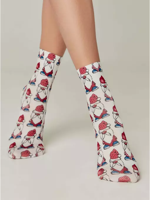 Носки женские с новогодними рисунками conte fantasy 70 130, 17С-34СП, 36-39 (23-25), CONTE ELEGANT,  - 2