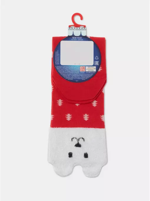 Женские новогодние носки conte new year 909 красный, 21С-76СП, 36-39 (23-25), CONTE ELEGANT,  - 6