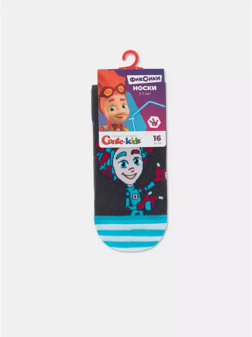 Носки детские фиксики 913 темно-серый, 22С-23СП, 18, CONTE-KIDS,  - 4