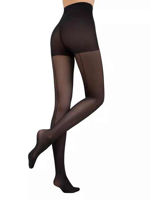 Колготки с имитацией шва и утягивающими шортиками line slim, 22С-2СП, 4, CONTE ELEGANT,  - 3