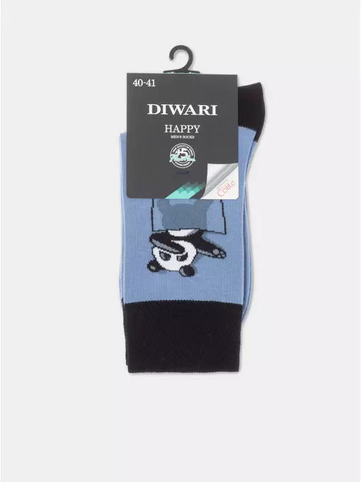 Носки мужские diwari happy 163 светлый джинс, 17С-151СП, 40-41 (25), DIWARI,  - 3