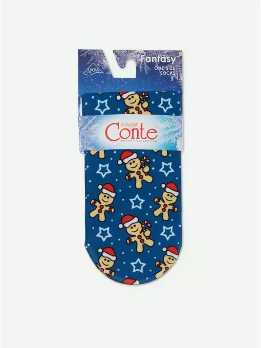 Носки женские с новогодними рисунками conte fantasy 70 127, 17С-34СП, 36-39 (23-25), CONTE ELEGANT,  - 5
