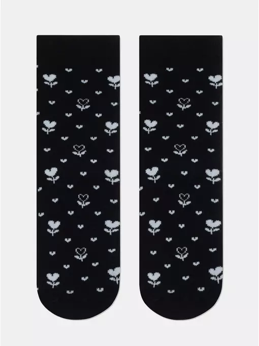 Носки женские (махровые) conte comfort 434 черный, 7С-47СП, 38-39 (25), CONTE ELEGANT,  - 2