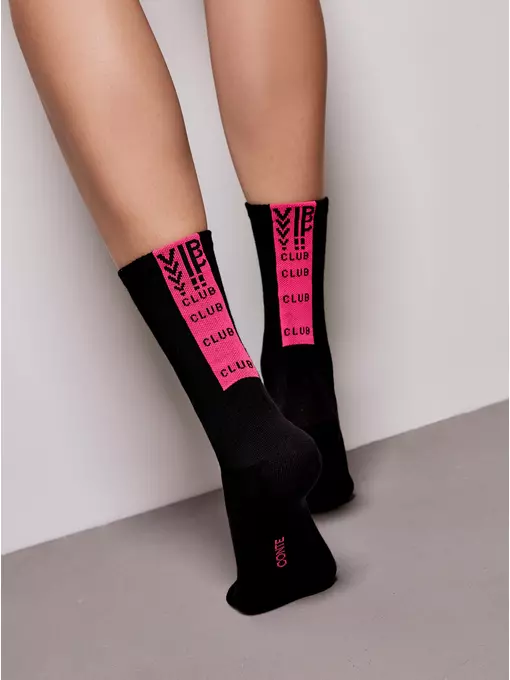 Носки женские (удлиненные) conte active 433 черный-розовый, 20С-20СП, 39-41 (25-27), CONTE ELEGANT,  - 2