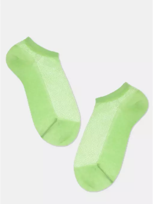 Ультракороткие женские носки active с сеточкой 277 салатовый, 21С-191СП, 38-39 (25), CONTE ELEGANT,  - 3
