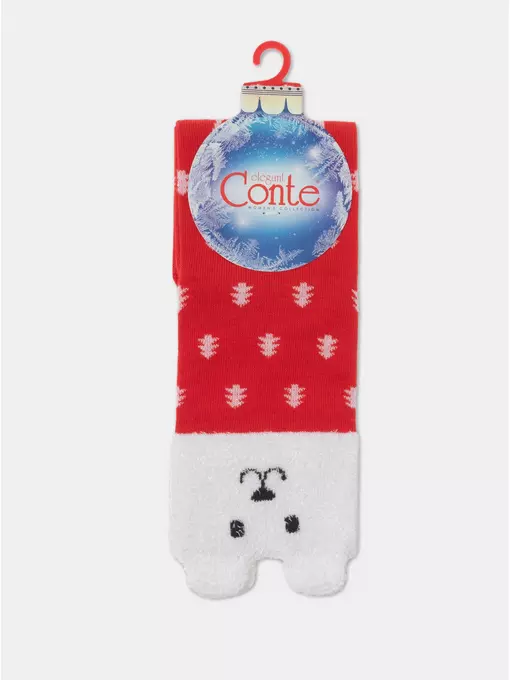 Женские новогодние носки conte new year 909 красный, 21С-76СП, 36-39 (23-25), CONTE ELEGANT,  - 5